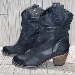 Aldo Leather Slouch Ankle Boots Size 41 ❤️